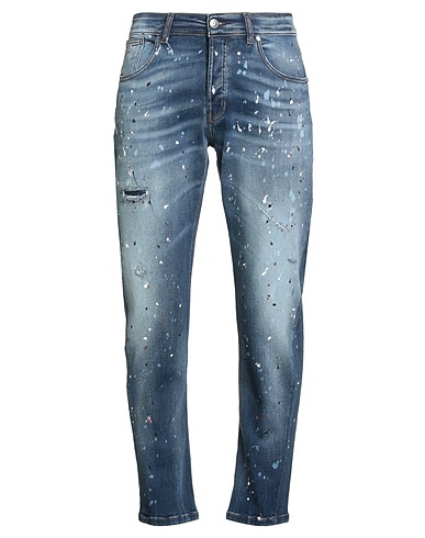 JOHN RICHMOND Denim trousers Blue 98% Cotton, 2% Elastane