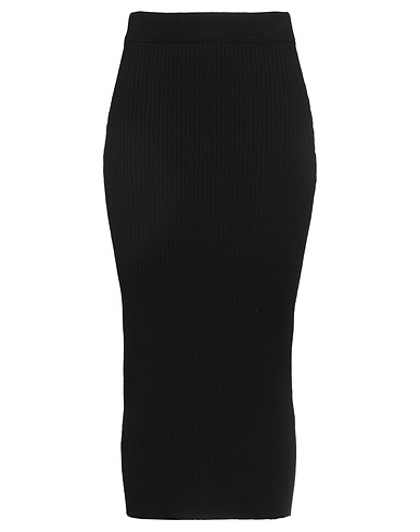 WEEKEND MAX MARA Midi skirt Black 62% Viscose, 19% Polyester, 16% Polyamide, 3% Elastane