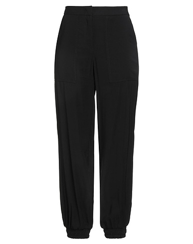 KAOS Casual trouser Black 90% Viscose, 10% Polyester