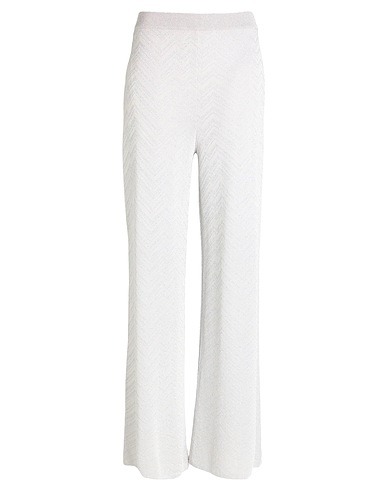 MISSONI Casual trouser Light grey 50% Viscose, 26% Polyester, 24% Polyamide