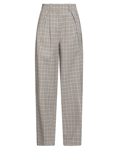 RABANNE Casual trouser Dark brown 93% Wool, 4% Elastane, 3% Polyamide