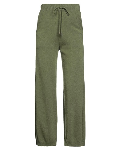 PUROTATTO Casual pants Military green 100% Cashmere