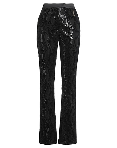 FRACOMINA Casual pants GOLD Black 95% Polyester, 5% Elastane
