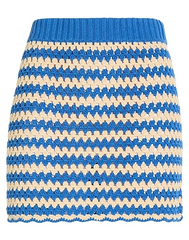 SEMICOUTURE Mini skirt Beige 100% Cotton