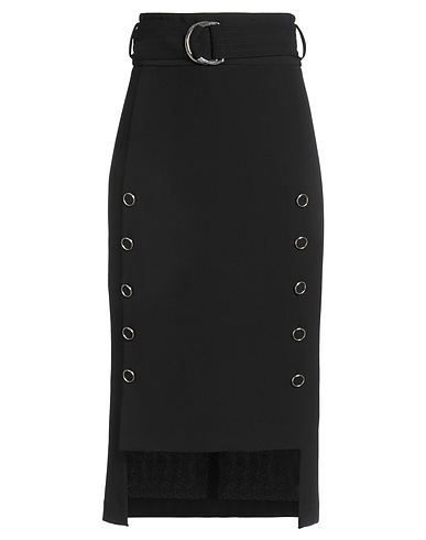 SIMONA CORSELLINI Midi skirt Black 94% Polyacrylic, 6% Elastane