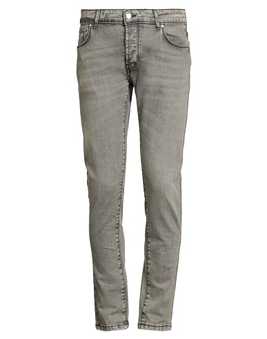 DANIELE ALESSANDRINI HOMME Denim pants Black 99% Cotton, 1% Elastane