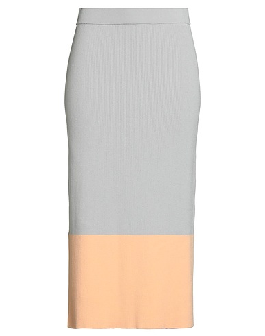 BOSS Midi skirt Light grey 76% Viscose, 24% Polyamide