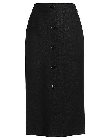 BOSS HUGO BOSS Gonna midi Nero 42% Poliacrilico, 23% Viscosa, 17% Lana, 16% Poliestere, 2% Alfa