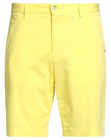 BOSS Shorts & Bermuda Pastel yellow 97% Cotton, 3% Elastane