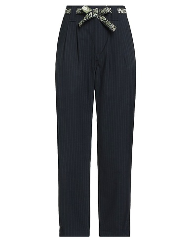 OTTOD'AME Casual trouser Midnight blue 53% Polyester, 43% Virgin Wool, 4% Elastane