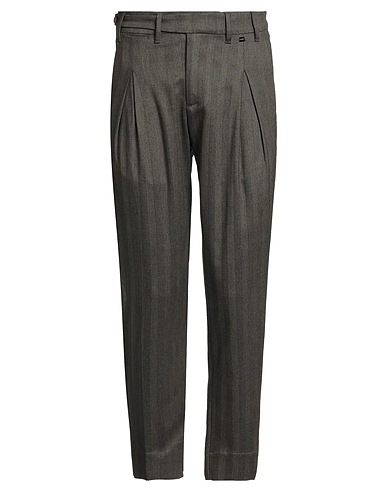 EREDI DEL DUCA Casual pants Chocolate brown 62% Viscose, 35% Polyester, 3% Elastane