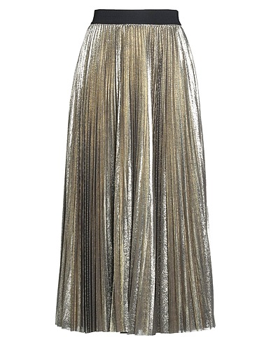 WEEKEND MAX MARA Midi skirt Gold 100% Polyester