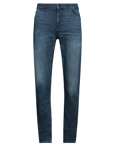 BOSS Denim trousers Blue 92% Cotton, 6% Elastomultiester, 2% Elastane