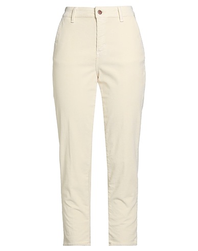 CIGALA'S Casual trouser Off white 73% Cotton, 25% Tencel™, 2% Elastane