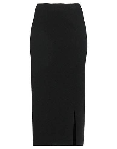 ROSSOPURO Midi skirt Black 100% Virgin Wool