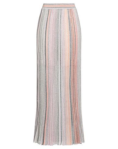 MISSONI Maxi Skirts Pink 41% Viscose, 21% Metallic fiber, 19% Polyamide, 19% Polyester
