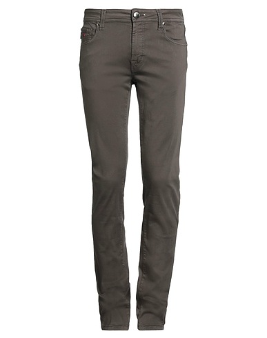 TRAMAROSSA Casual trouser Dark brown 87% Cotton, 9% Polyester, 4% Elastane