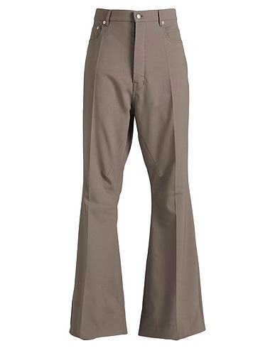 RICK OWENS Casual trouser Grey 96% Virgin Wool, 4% Elastane