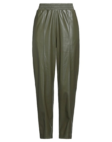 LIU •JO Casual trouser Dark green 100% Polyester