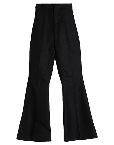 RICK OWENS Casual trouser Black 100% Cotton, Buffalo Horn
