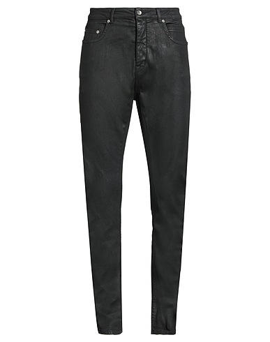 DRKSHDW by RICK OWENS Denim trousers Black 91% Cotton, 9% Elastomultiester