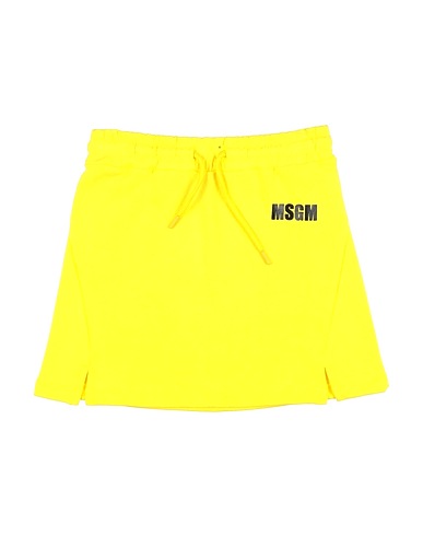 MSGM Shorts & Bermuda KIDS Giallo 100% Cotone