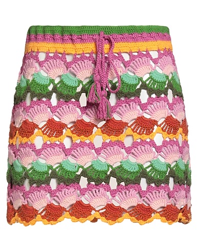FARM RIO Mini skirt Mauve 60% Cotton, 40% Acrylic