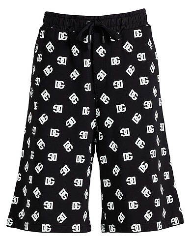 DOLCE&GABBANA Shorts & Bermuda Black 99% Cotton, 1% Elastane