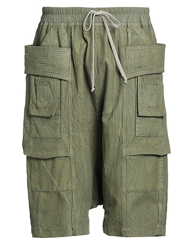 DRKSHDW by RICK OWENS Shorts & Bermuda Sage green 100% Cotton