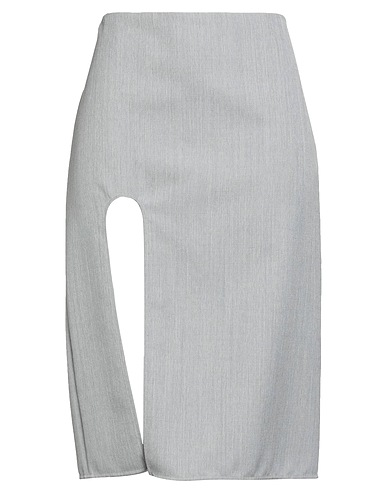 STELLA McCARTNEY Midi skirt Light grey 100% Wool
