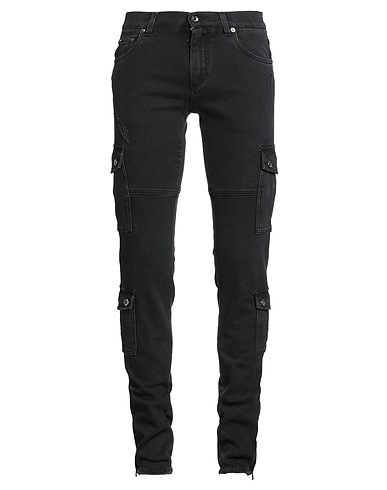 DOLCE&GABBANA Denim trousers Black 98% Cotton, 2% Elastane