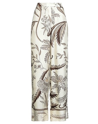 F.R.S FOR RESTLESS SLEEPERS Casual trouser Ivory 100% Silk