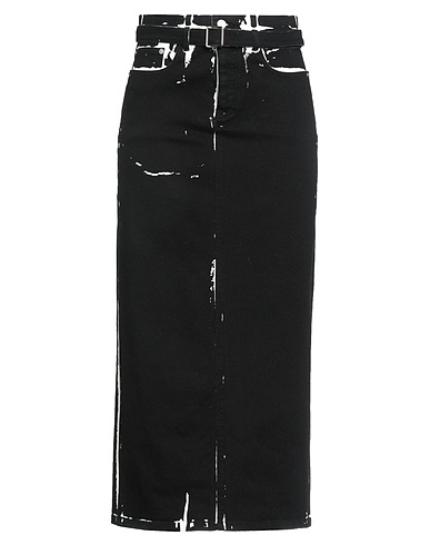 PROENZA SCHOULER Denim skirt Black 98% Cotton, 2% Elastane