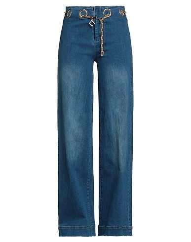 CULT GAIA Denim trousers Blue 99% Cotton, 1% Elastane
