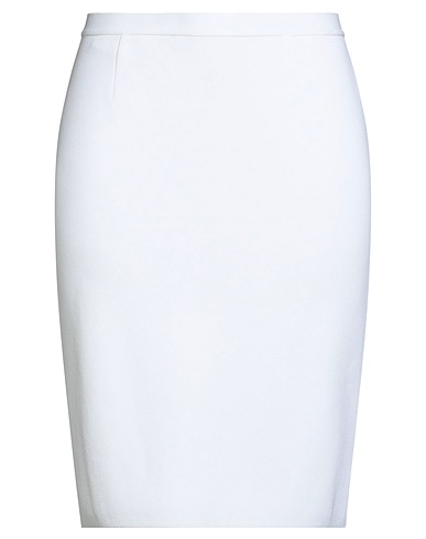 LUISA SPAGNOLI Midi skirt White 65% Viscose, 35% Polyamide