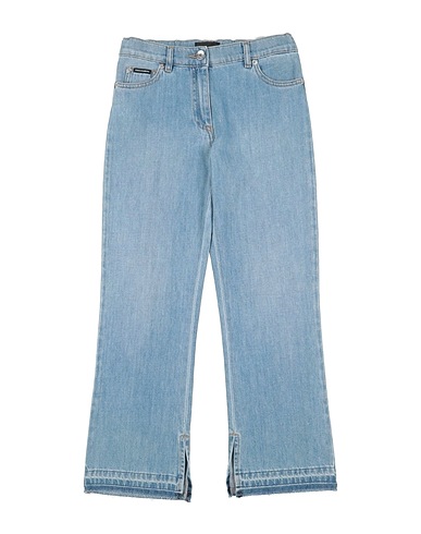 DOLCE&GABBANA Denim trousers Blue 100% Cotton, Polyester, Zamak
