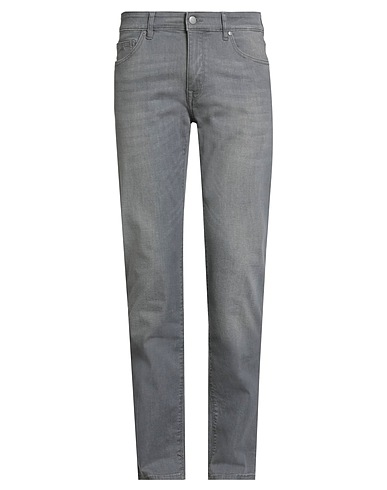 BOSS Denim pants Grey 90% Cotton, 8% Elastomultiester, 2% Elastane