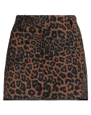 SOLOTRE Minigonna Marrone 50% Poliestere, 34% Acrilico, 13% Lana, 3% Altre Fibre