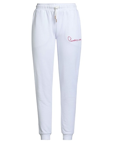 CAVALLI CLASS Pantalone Bianco 60% Cotone, 40% Poliestere