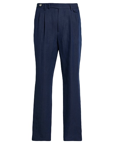 BRUNELLO CUCINELLI Casual pants Navy 100% Linen