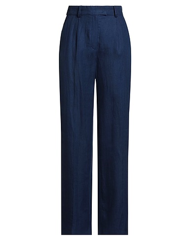 LUISA SPAGNOLI Casual pants Navy 100% Linen
