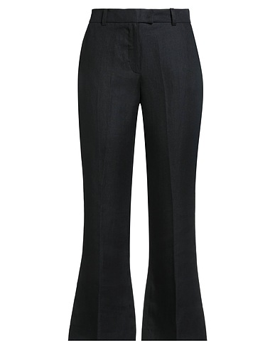 LUISA SPAGNOLI Casual trouser Black 100% Linen