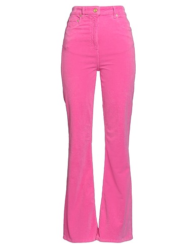 GANNI Casual pants Pink 98% Organic cotton, 2% Elastane