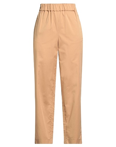 LUISA SPAGNOLI Casual pants Camel 97% Cotton, 3% Elastane