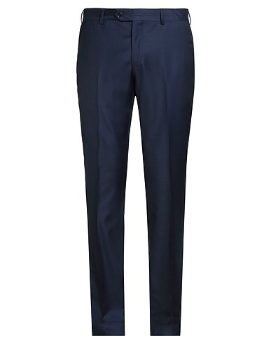 LUIGI BIANCHI Mantova Casual trouser Navy blue 100% Virgin Wool