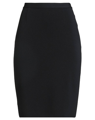 LUISA SPAGNOLI Midi skirt Black 65% Viscose, 35% Polyamide