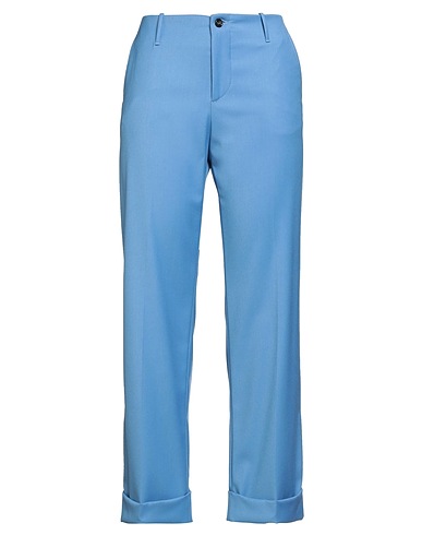 BERWICH Casual trouser Light blue 65% Polyester, 32% Viscose, 3% Elastane