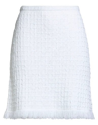 LUISA SPAGNOLI Mini skirt White 43% Viscose, 37% Polyamide, 20% Cotton