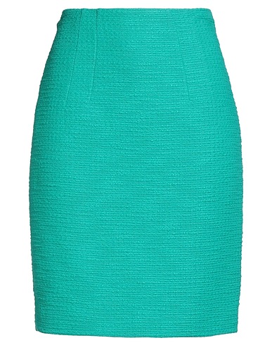 LUISA SPAGNOLI Mini skirt Emerald green 100% Cotton