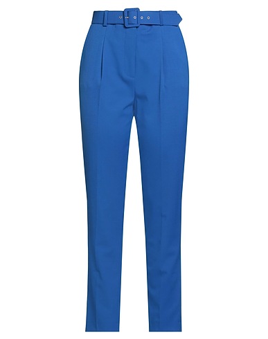 LUISA SPAGNOLI Casual pants Bright blue 54% Polyester, 44% Virgin Wool, 2% Elastane
